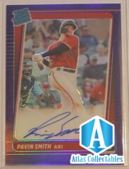 Pavin Smith /99 RC AUTO 2021 Donruss Optic Rated Rookies Signatures Purple Stars